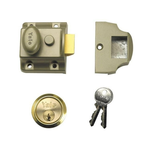 Yale Locks - 723 Deadlatch 40mm Backset ENB Finish Box
