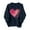 #368-Navy, variant on Craaazy Women's Heart Printed Valentines Shirts Crewneck Loose Long Sleeve Tops Gifts