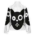 thumbnail image 6 of Jackets for Women Winter Coat Jackets Flannel Stand Collar Jacket(Cute Cat Face Design,Size:S-4XL), 6 of 7