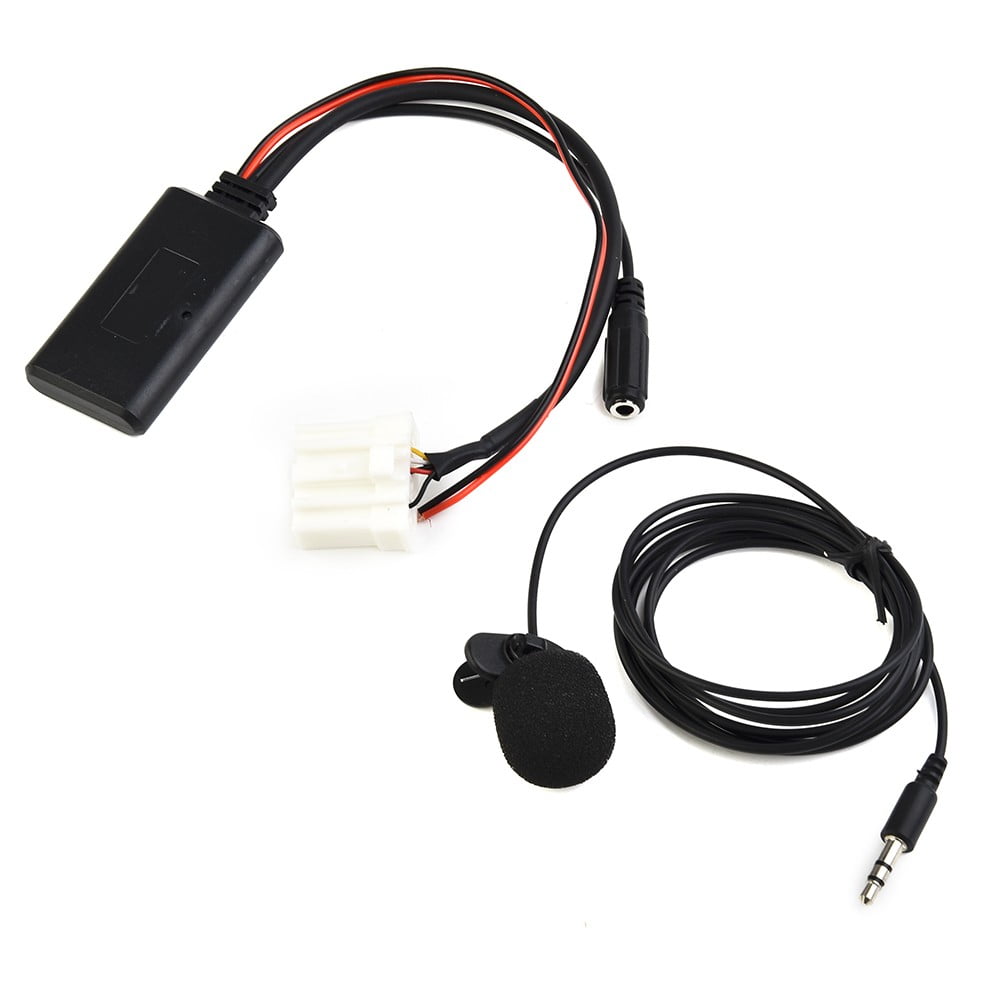 Car AUX Audio Cable Adapter Bluetooth Mic for Mazda 3 6 Stereo Radio 