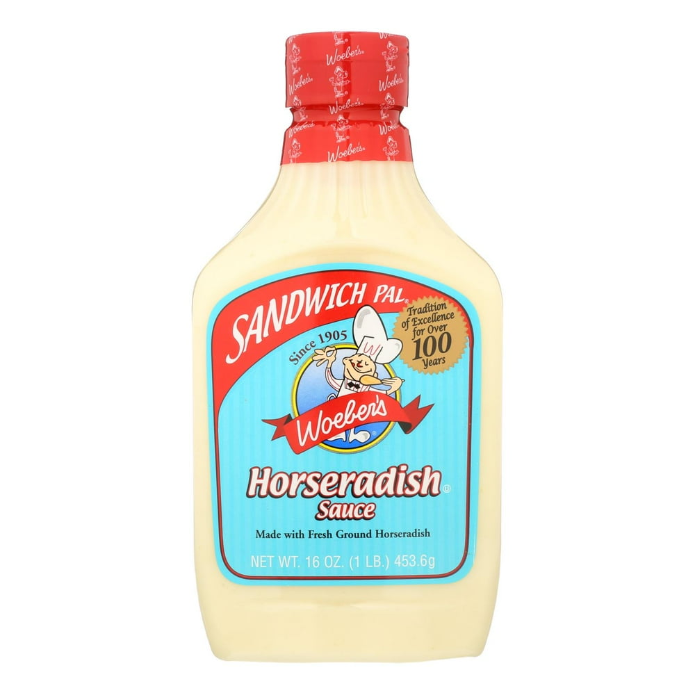 Woeber's Sauce Horseradish 16 oz. (Pack of 2)