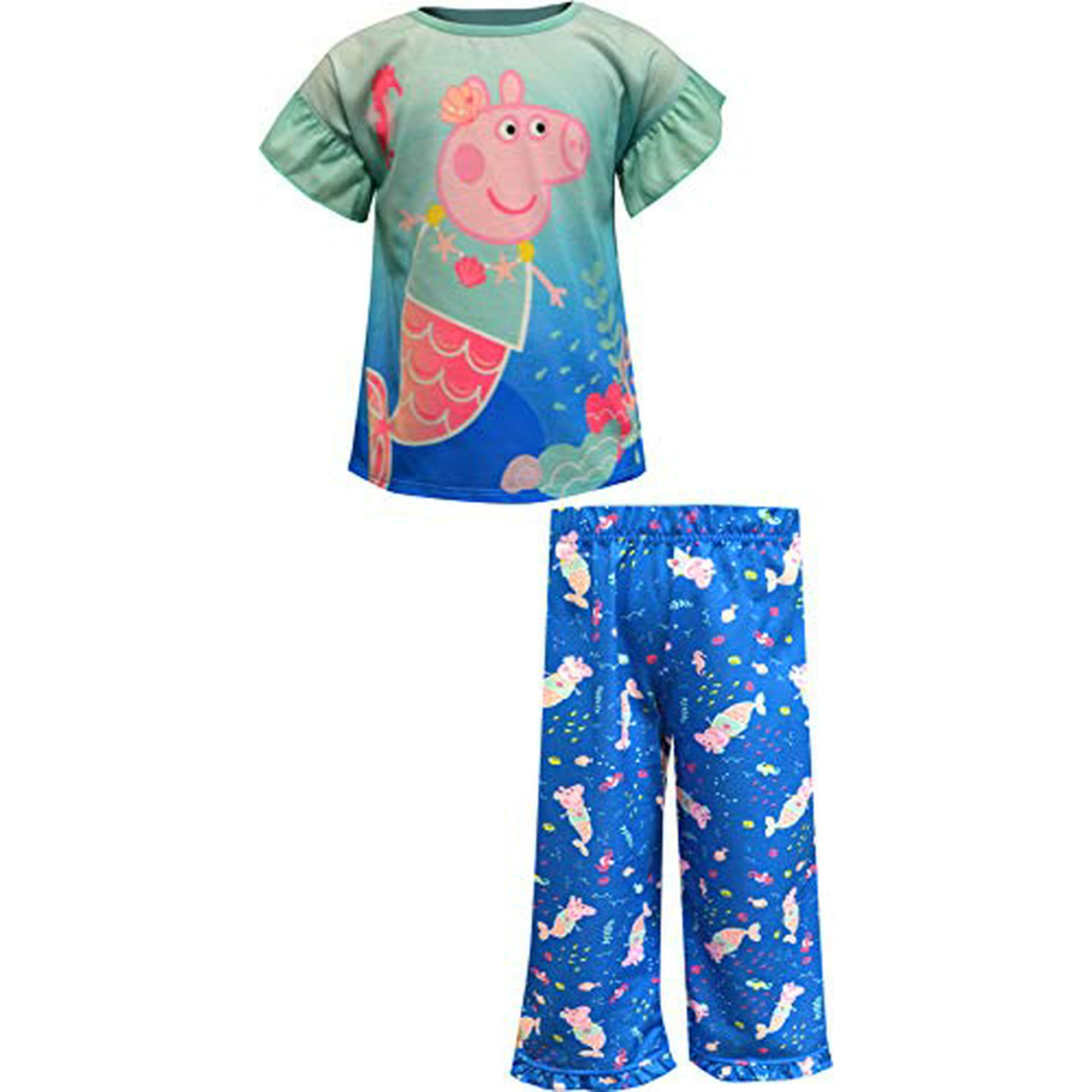 Peppa pig mermaid pajamas deals