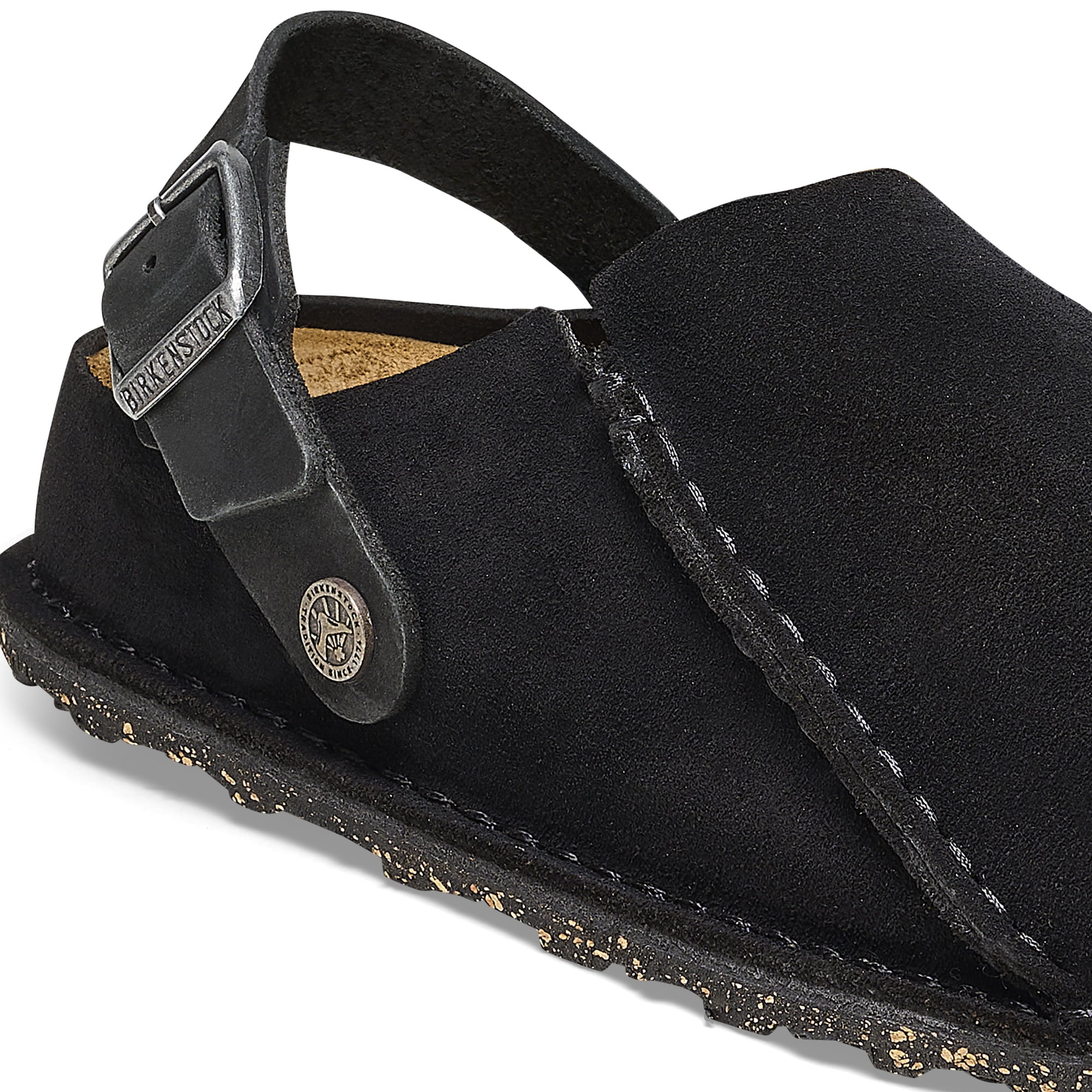Birkenstock Lutry Premium Suede Black  1025323 Men's Size 8