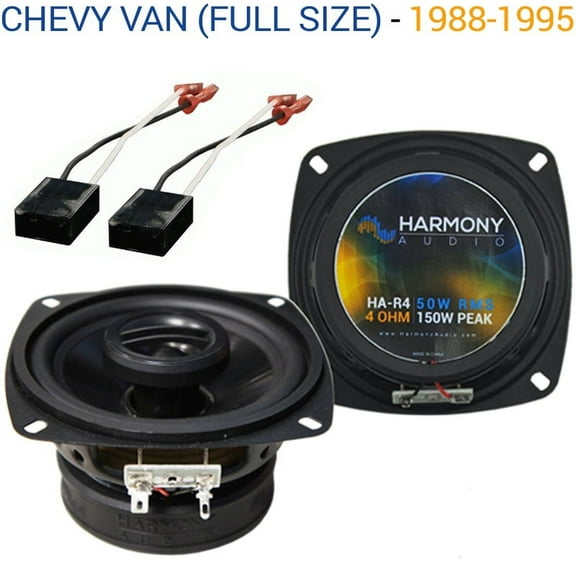 Chevy Van (Full Size) 1988-1995 Factory Speaker Upgrade Harmony R46 Package New