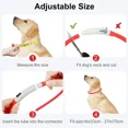 thumbnail image 5 of Collar luminoso para perro, collar fluorescente LED recargable, 8 colores, collar de seguridad ajustable de 3 modos para perros pequeños, grandes y medianos, rojo, 5 of 5