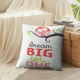 thumbnail image 4 of LALILO Throw Pillow Covers Sleeping Baby Owl Art With Dream Big Cushion Cover 18" x 18", 2 Pack, 4 of 6