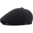 thumbnail image 3 of CoCopeaunts Newsboy Hats for Men Women Vintage Octagonal Cap Breathable Linen Artist Painter Hat Retro Ivy Flat Men Beret Hat, 3 of 7