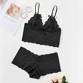 thumbnail image 2 of Gibobby Ropa interior mujer sexy Conjunto De Lencería Erótica Ropa Interior Sexy para Mujeres Encaje Mujeres Lencería Cuello en V Ropa de Dormir(Negro, 3XG), 2 of 5
