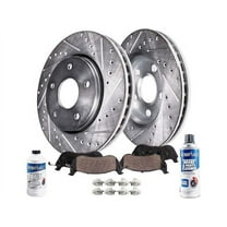 Front Brake Pad and Rotor Kit - Compatible with 2007 - 2017 Jeep Patriot 2008 2009 2010 2011 2012 2013 2014 2015 2016
