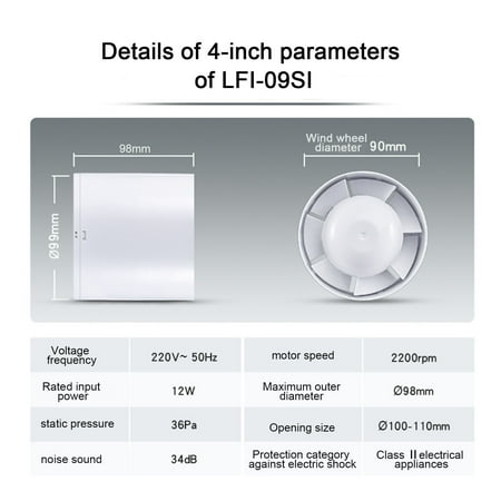 

Duct Fan 100 /150 mm Extractor Fan
