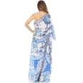 thumbnail image 2 of Sakkas Dora Women's One Shoulder Short Sleeve Casual Elegant Maxi Dress with Print - 428 - One Size Regular, 2 of 5