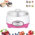thumbnail image 4 of Pequeña máquina de yogur, Mini máquina automática de yogur, regalos para hombres y mujeres, ahorro de energía, herramientas de yogur DIY para el hogar Forro de acero rosa., 4 of 8