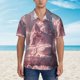 thumbnail image 2 of Fotbe Pink Lotus Buddha Camisa Hawaiana para Hombre Unisex – Camisa Casual de Verano con Botones de Manga Corta de Algodón y Lino,X-Large, 2 of 7