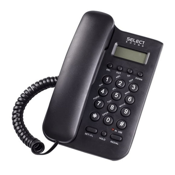Sistema de audio Select Sound Teléfono Alámbrico Blanco/Negro Select Sound 8836