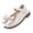 a1-Beige, variant on KPOPLK Girls Dress Shoes Glitter Princess Shoe Flower Mary Jane Low Heels Party Wedding Prom Footwear for Toddler Kids Size 11.5,Black
