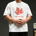 thumbnail image 6 of Fengqque Mens Oversized T-Shirts Fashion Loose Fit Crewneck Tshirt Streetwear Heavyweight Short Sleeve Gym Workout Tops White XL(XL), 6 of 8