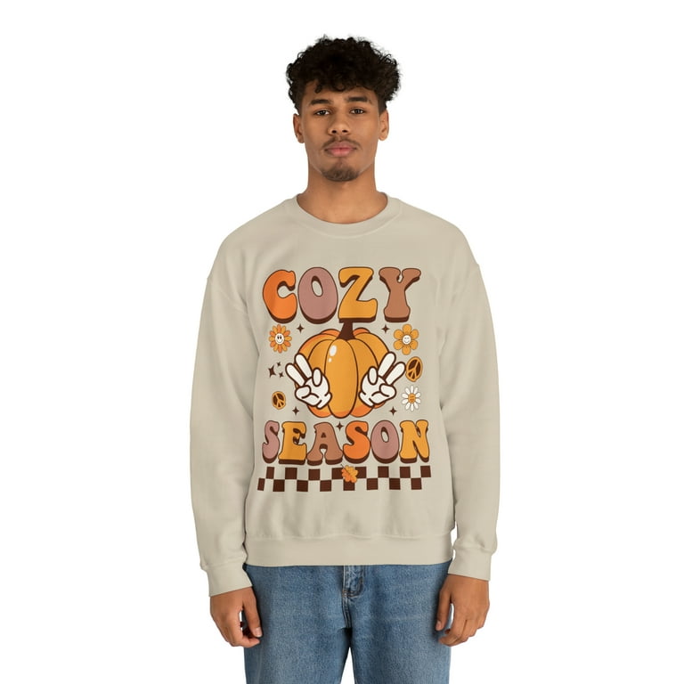 Cozy season fall themed autumn gender neutral Sweatshirt Walmart