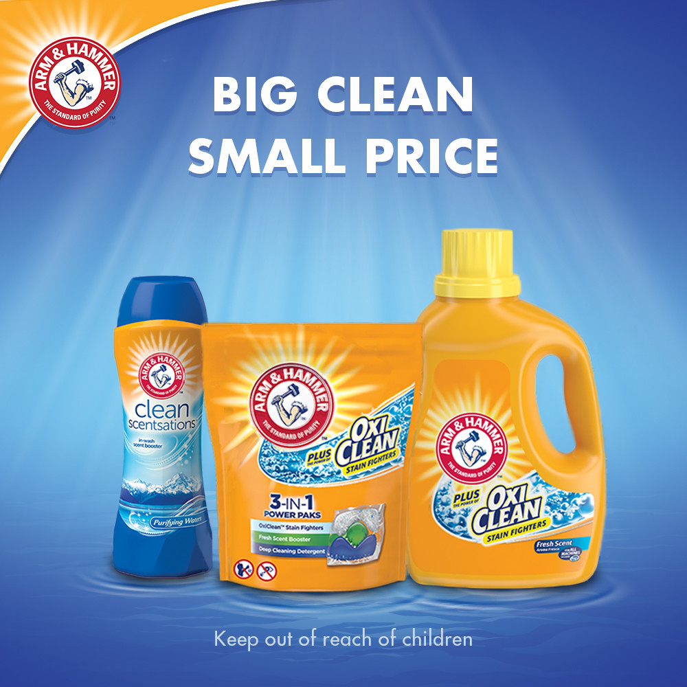 Arm & Hammer Plus OxiClean Powder Laundry Detergent, Fresh Scent, 130 Loads - image 2 of 2
