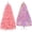 Pink, variant on BSHAPPLUS® 6ft Pre-Lit White Christmas Tree with Remote Control,Artificial Hinged Christmas Tree with 500 LED Lights, 11 Light-Modes and 1200 Branch Tips for Home, Party Decoration