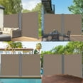 thumbnail image 7 of NAWAY 71'' x 236'' Retractable Side Awning, 280 GSM Retractable Folding Privacy Screen Waterproof & UV-Resistant Privacy Awning for Outdoor-Light Brown, 7 of 7