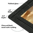 thumbnail image 6 of Americanflat 9x12 Picture Frame Polished Crystal Clear Glass Hampton Collection Distressed - Charcoal Black, 6 of 9