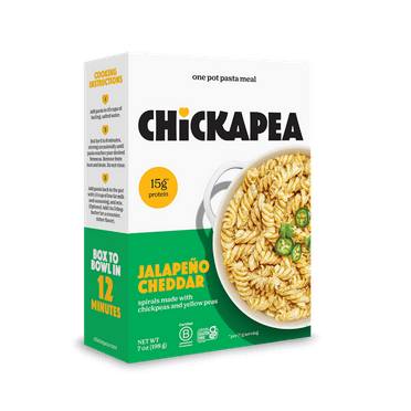 (Pack of 6), Chickapea One Pot Jalapeño Cheddar Pasta, 7 oz