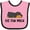 Pink and Black, variant on Inktastic Napping Dis Tew Much Rottweiler Boys or Girls Baby Bib