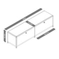 thumbnail image 6 of Cottinch Floorstanding Accent Cabinet,Metal Storage Cabinets with 2 Doors for Living Room Bedroom,White, 6 of 7