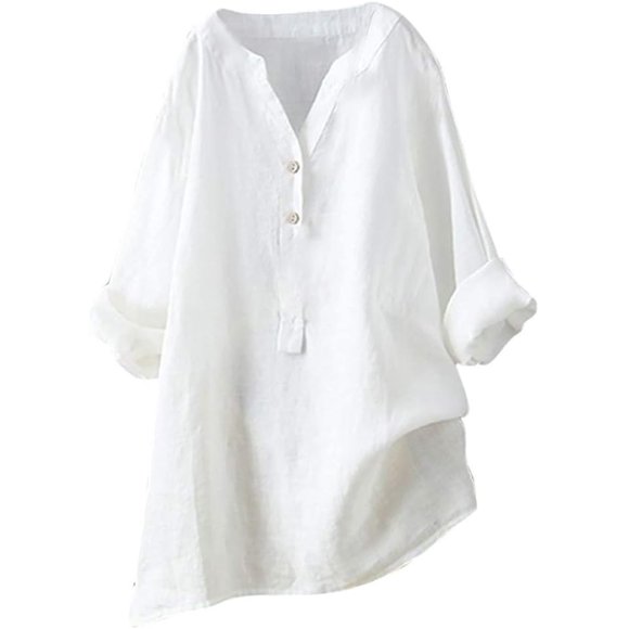 Hauts d'Été pour Femmes Haut de Course Blouse Femme Manches Longues Chemise Décontractée