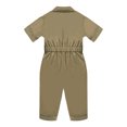 thumbnail image 3 of Miaeowve Toddler Kids Wild One Birthday Outfit One Piece Zookeeper Jumpsuit Button Down Coveralls Khaki 3T, 3 of 7