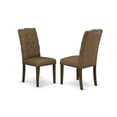 thumbnail image 3 of 5 Piece Dining Set - Mid Century Modern Table & Chairs - Linen Fabric Upholstered Dining Room Set, 3 of 6