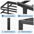 thumbnail image 4 of Heavy Duty Metal Platform Bed Frame with Underbed Storage, No Box Spring Needed, Sturdy Steel Support, Black - Twin Size - 191×99×38, 4 of 6