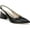 Black, variant on Franco Sarto Womens Racer Leather Pointed Toe Slingback Heels