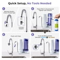 thumbnail image 4 of Ckc2 2-stage Countertop Water Filter  Nsf/ansi 58 Certified Reduces Chlorine Sediment & Odor 8000 Gallons Up To 12 Months Easy Installation 2.5" X 10" - 2 Filters Included, 4 of 8