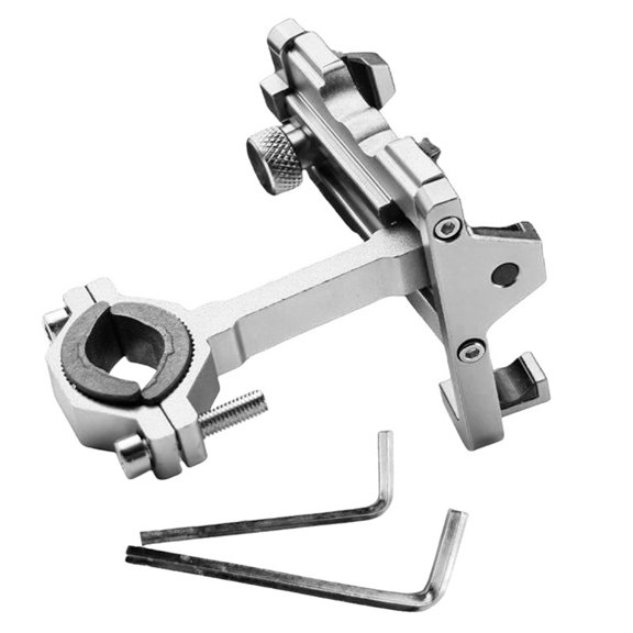 Motorcycle Phone Holder 360 Degree Rotating Scooter Handlebar Mounted Aluminum Cradles Shockproof Stand