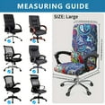 thumbnail image 2 of Stretch Printed Office Computer Chair Covers, Universal Desk Rotating Chair Slipcovers Removable Washable, Soft Fit Anti-Dust Spandex Protector Cover with Zipper, 2 of 5