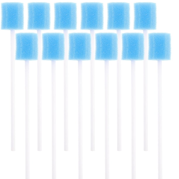 GAXIRE 100 esponjas desechables para el cuidado bucal (azul)