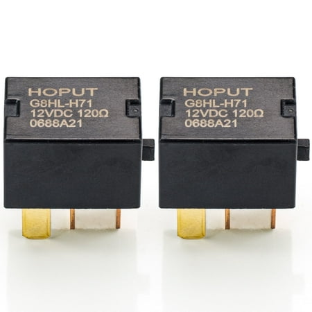 HOPUT 2 Pack G8HL-H71 AC and Starter Relay 39794-SDA-A03 39794-SDA-A05 Compatible for Crosstour CR-V CR-Z Element Insight Odyssey Pilot Acura TL TSX MDX
