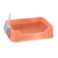 thumbnail image 4 of Bandeja de arena para perros Salvador Orinal interior para cachorros Naranja, 4 of 10