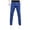 Blue, variant on European Solid Color Splicing Pocket Elastic Straight Leg Pants For Men Casual Loose Trend Foreign Trade Sports Pants,Size L