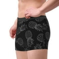 thumbnail image 4 of Kll White Pineapples Men'S Cotton Boxer Briefs Underwear-Small, 4 of 9