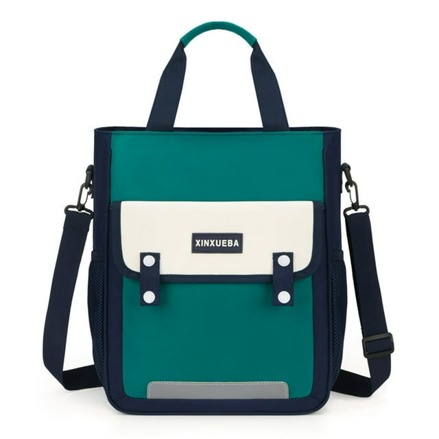 MesaSe Nylon Backpack Zipper Teens Large Capacity Waterproof with Handle (Green)