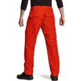 thumbnail image 4 of CQR Men's Tactical Pants, Water Resistant Ripstop Cargo Pants, Lightweight EDC Hiking Work Pants, Outdoor Apparel, Ripstop Mag Pocket Rescue Orange, 36W x 32L, 4 of 10