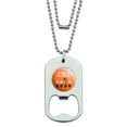 thumbnail image 1 of Be True To Who You Are Flowers Plants Military Dog Tag Bottle Opener Pendant, 1 of 3