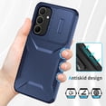 thumbnail image 2 of Rugged Case for Samsung Galaxy A35 5G with Slide Camera Cover & Drop Protection Blue, 2 of 5