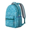thumbnail image 2 of Coastal Seahorse Backpack for Student Waterproof Durable Composite Oxford Cloth with Tropical Seashells and Waves Print, Adjustable Straps, Comfortable and Spacious for School and Beach, 2 of 6