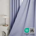 thumbnail image 5 of Deconovo Back Tab and Rod Pocket Blackout Curtains for Bedroom (42"x54", Light Purple, 2 Panels), 5 of 8