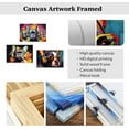 thumbnail image 5 of ZHONGYUTONG Animal Graffiti Wall Art 3 Piece Colorful Dog with Sunglasses and Headphones Picture Music Animal Canvas Artwork for Teen Boys Room Frame (12"x16"x3PCS), 5 of 6