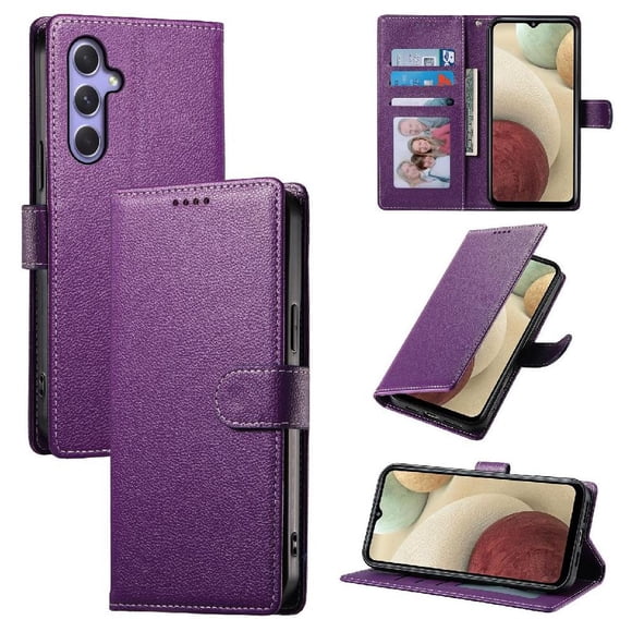 Funda para FOXDOCK Samsung Galaxy A55– Cuero Premium, 3 ranuras para tarjetas, Protección contra impactos