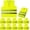 Neon, variant on PeerBasics Safety Vests 10 Pack - Yellow Reflective High Visibility, Hi Vis Silver Strip, Men Women, Work, Runner, Surveyor, Volunteer, Crossing Guard, Road, Construction, Neon (Mesh, 10) 10 Yellow